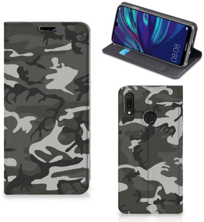 Huawei Y7 hoesje Y7 Pro (2019) Hoesje met Magneet Army Light
