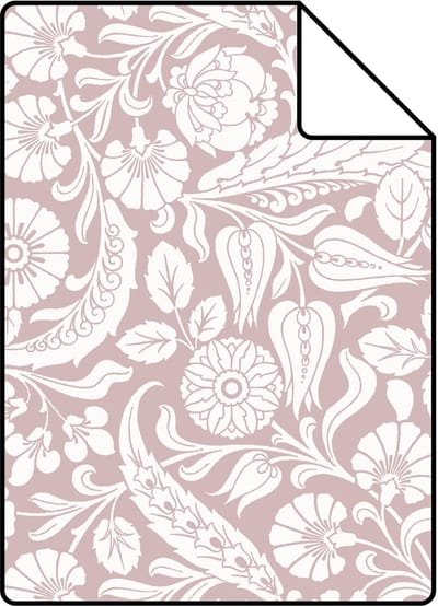 Proefstaal ESTAhome behang bloemmotief lichtpaars - 26.5 x 21 cm - 139331-S