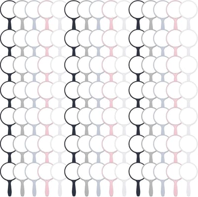 Set van 100 Compacte Handspiegels met Handvat voor Make-up en Reizen