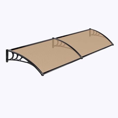 Deurluifel - Voordeur afdak - Bescherming tegen weer - Sterke duurzaamheid - 80x120cm - Bruin