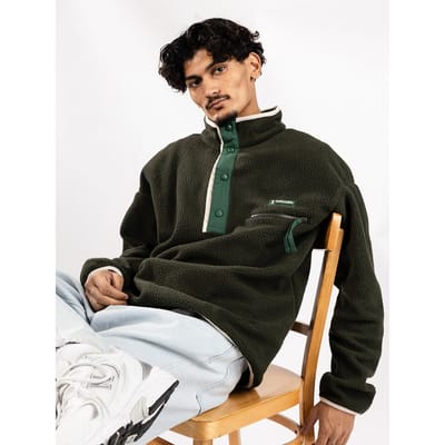 Columbia Helvetia II Half Snap Fleece Half-Zip Fleece Trui groen
