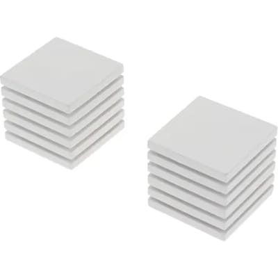 Decomode Eindknop Gordijnroede Wit Gestreept Kubus 28mm 2st