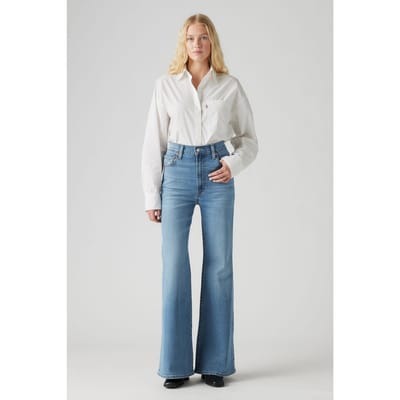 Levi's Ribcage Bell Jeans Maat: W27L32 | Flared Jeans Outlet | Dames | Blauw