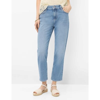 Brax Dames Jeans  Style MADISON S USED LIGHT BLUE, denim lichtblauw, maat 34