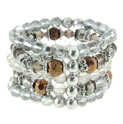 Behave - armband met facetkralen - feestelijke en glam look