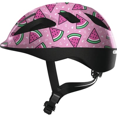 Fietshelm ABUS SMOOTY 2.0 pink watermelon M - 50-55 cm - pink - Geschikt voor gebruik op kinderfietsen - 220 g