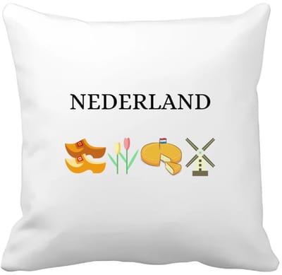 Akyol - nederland Kussen hoes - Amsterdam - toeristen nederlanders - rood wit blauw - holland - cadeau - kado - 40 bij 40 cm