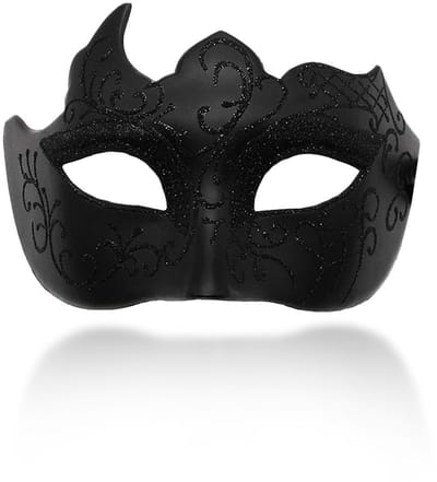 Dailygoods- Venetiaans Masker Retro - Venetiaans Masker Heren - Maskerade Masker - Feest Masker - Carnaval Masker - Uniek Asymmetrisch Design - Feestmasker