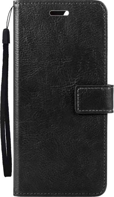 Hoesje Met Pasjeshouder - Geschikt voor Samsung Galaxy S24 - Luxe Bookcase Portemonee - Flip Case - Kunstleer Book Case - Flipcase - Book Cover - Walletcase - Portemonneehoes - Zwart