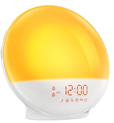 Weklicht Zonsopgang - Wakkere lamp therapielicht - Rustig Wakker Worden - 10.000 Lux Lichttherapie - 11 Sfeerverlichting - Multicolor