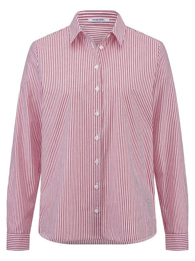 Blouse lange mouwen Van Peter Hahn rood