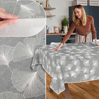 Stoffen Tafelkleed - Textiel Linnen - Tafel Beschermen - Waterafstotend Ontwerp - 160x140cm - Paardenbloem