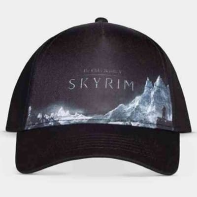 The Elder Scrolls V: Skyrim - Sublimation Print Snapback Pet - Zwart