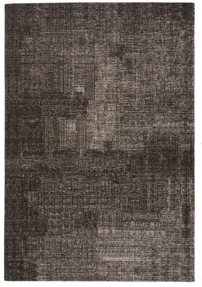 DÉJA Living Vloerkleed 155x230cm - Laagpolig Zwart Stof - Emren