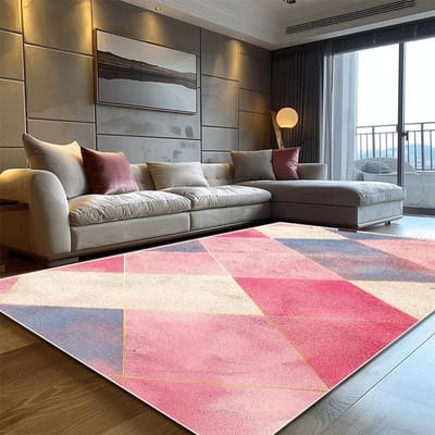 Modern Roze Geometrisch Tapijt voor Woonkamer Grote Oppervlakte Decoratie Huiskleden voor Slaapkamer Zacht Antislip 200x300 Lounge Bankmat 80*120cm