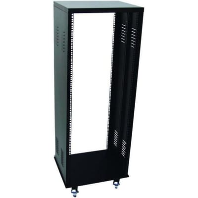 Omnitronic SR-19 19 inch rack 40 HE Staal Incl. wielen