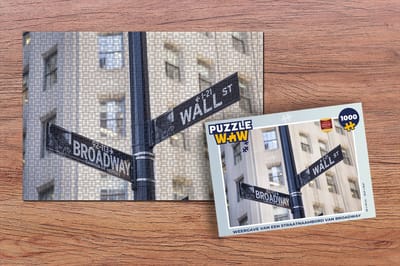 Puzzel New York - Wall Street - Broadway - Legpuzzel - Puzzel 1000 stukjes volwassenen
