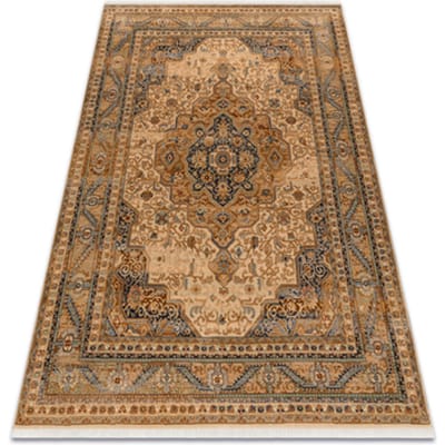 Kleden Rugsx Wollen tapijt KESHAN Ornament, frame oosters 8995/ 160x230 cm