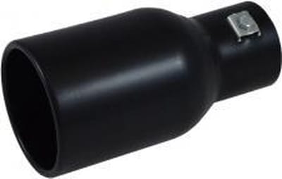 IVOL Zwart uitlaatsierstuk Rond groot - passend 49-62 mm