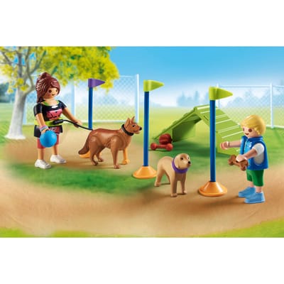 Simulatiespel speeltuin voor honden + figuren Playmobil