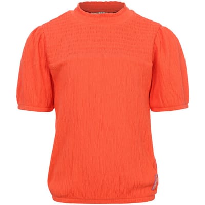 LOOXS Little Meisjes T-Shirtseizoen - Maat 98 in de kleur Oranje van 99% cotton 1% elastan - 2601-7415-226