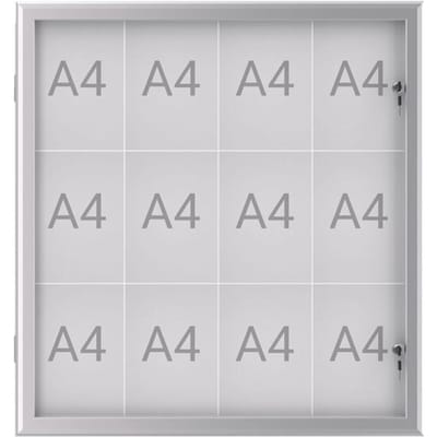 Maul Wissellijst MAULexcite Voor papierformaat: 12 x DIN A4 Tegen regen beschermde buitenruimte 6654208 Aluminium Zilver 1 stuk(s)