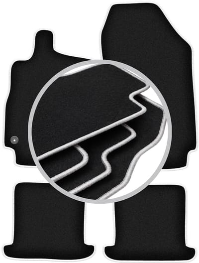 CARLUX-SILVER automatten voor: Renault Megane III cabrio (2008-2015)