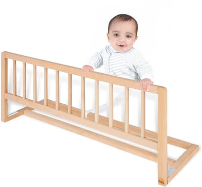 ApexArte® Bedhekje Baby - Bedrand Kinderen 90 cm - Bedrek Peuter - Bruin