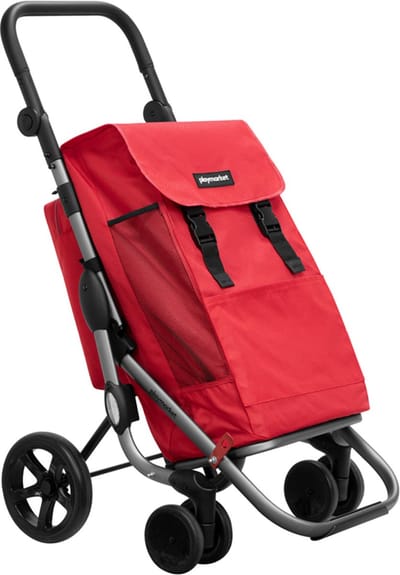 Playmarket Go Plus Boodschappentrolley - 2 Wiel - Boodschappenwagen - Rood