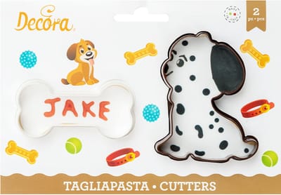 Decora Koekjes Uitsteker Set Hond & Bot -2st-