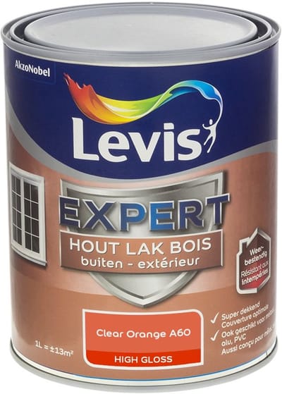 Levis - Expert Hout Lak Buiten High Gloss Mix - Clear Orange A60 - Mengverf - 1 L