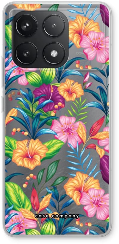 Case Company® - Hoesje geschikt voor Xiaomi Poco F6 Pro hoesje - Tropisch 2 - Soft Cover Telefoonhoesje - Bescherming aan alle Kanten en Schermrand