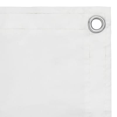 vidaXL - Balkonscherm - 75x600 - cm - oxford - stof - wit