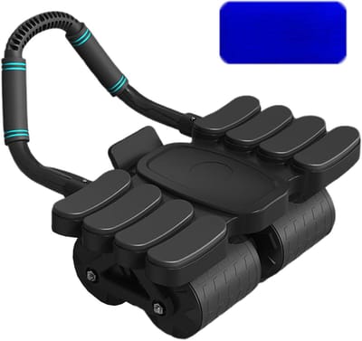 Buikspierwiel - Fitnesswiel - Core Training - Automatische Terugslag - 42 cm - Zwart