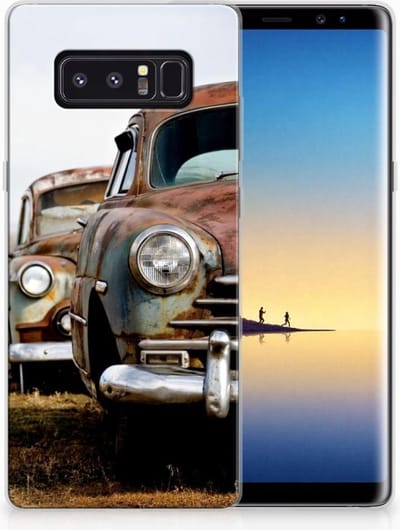 Samsung Galaxy Note 8 Siliconen Hoesje met foto Vintage Auto