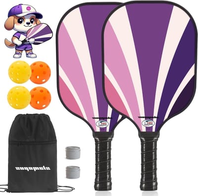 Pickleball Paddles - Sport Rackets - Actief Spelen - USAPA Goedgekeurd - Set van 2 - Hybride