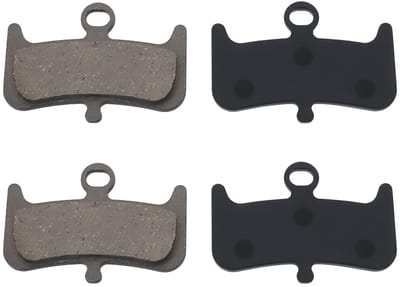 Dailygoods- Remblokken Hars/Gesinterd Metaal - 2 Paar Fietsremblokken - Compatibel met Hayes Dominion A4 - Sterke Remkracht - Geschikt voor Mountainbike - Snelle Inlooptijd - Fietsremmen