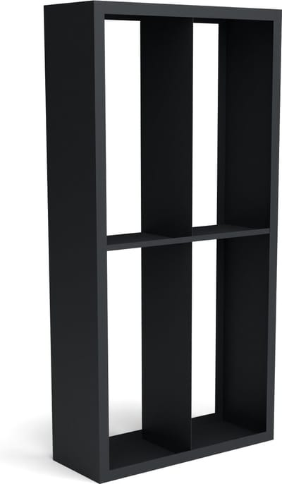 Beltza zwarte houtopslag onderverdeling 4 vakken 1000x385x2000 mm