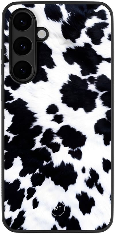 Hoesje geschikt voor Samsung Galaxy S25 FE - Koeienprint - TPU Hard Case Backcover - Multi - Mooie Telefoonhoesjes