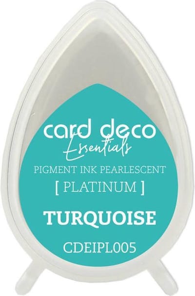 Card Deco Essentials Fast-Drying Pigment Ink Pearlescent Turquoise