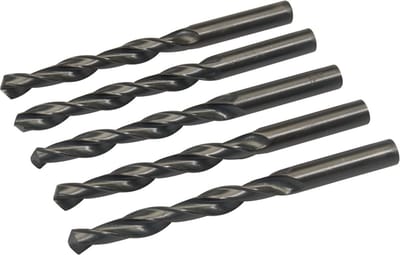 Silverline Metaalboor HSS-R - 12 mm - 5 stuks - Rol gesmeed - Zwart oxide afwerking