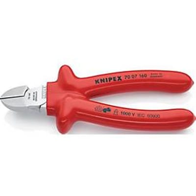 Knipex 70 07 160 Zijsnijtang Verchroomd Dompelisolatie 160mm VDE S