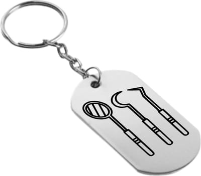 Akyol - Tandarts Sleutelhanger - Tandpasta - Tandenborstel - Orthodontist - Leuk kado voor iemand die tandarts is