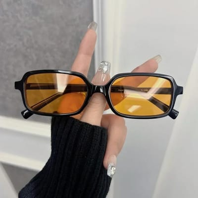 Lunettes de soleil carrées rétro pour femme homme, verres miroir cool, lunettes de soleil stylées, couleurs uniques pour femme homme, Oculos De Sol Other gray