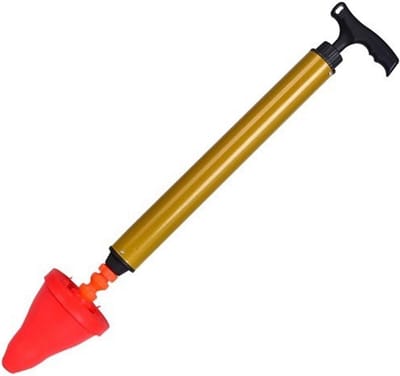 Badkamer Ontstopper - Afvoer Verstopper - Verstopping Verwijderen - Hoge Luchtdruk - 62 cm Steel - Zilver
