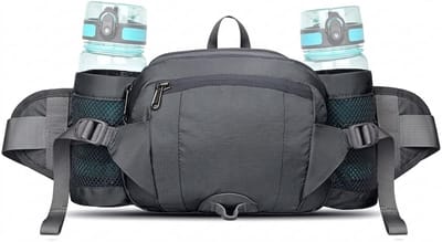 Heuptas voor wandelen met bidonhouder, hardlooptas, waterafstotend nylon, geschikt voor kamperen, fietsen en reizen