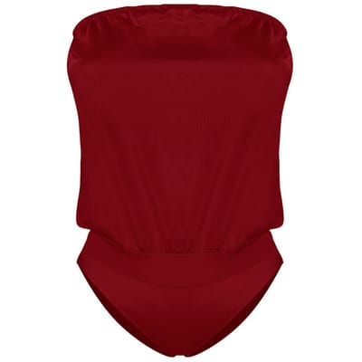 Dames HOT Zwempak Strand Monokini Badpak Badkleding Bikini 3XL rood