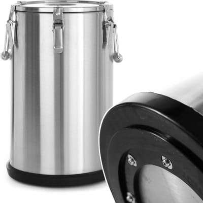 HENDI Geïsoleerde transportcontainer – 35L – roestvrij staal – ergonomische handgrepen – stapelbaar
