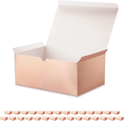 Luxe Geschenkddozen met Deksel - Roségoud - 22,9x16,5x10 cm