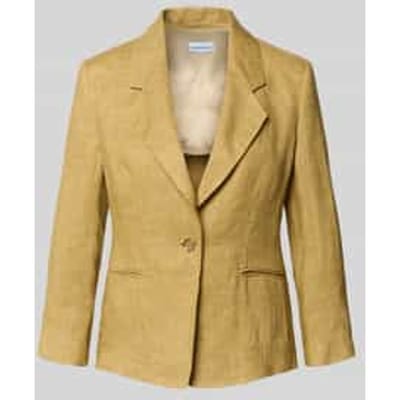 slim fit linnen blazer met paspelzakken model 'CARDATO'